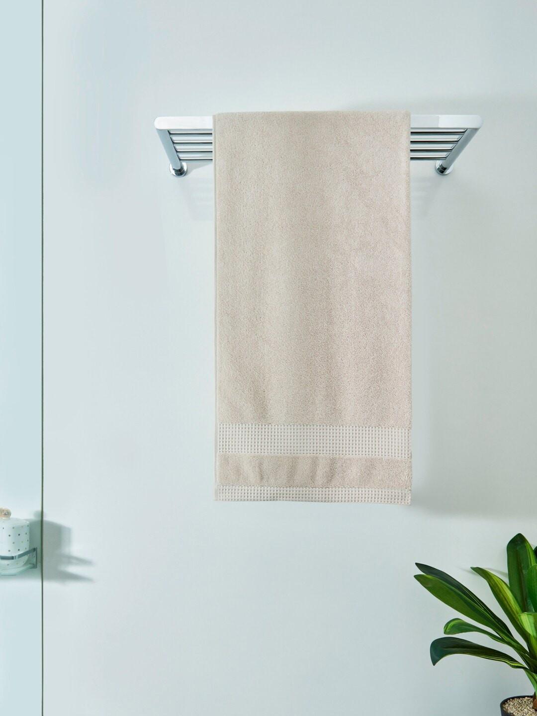DDecor Live Beautiful Solid Cotton 500GSM Breathable Adult Regular Bath Towel-24x16In