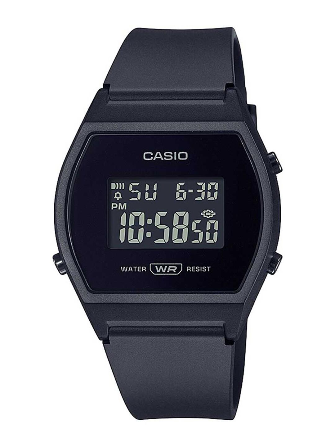 CASIO Vintage LW-204-1BDF Black Digital Dial Black Resin Strap D215