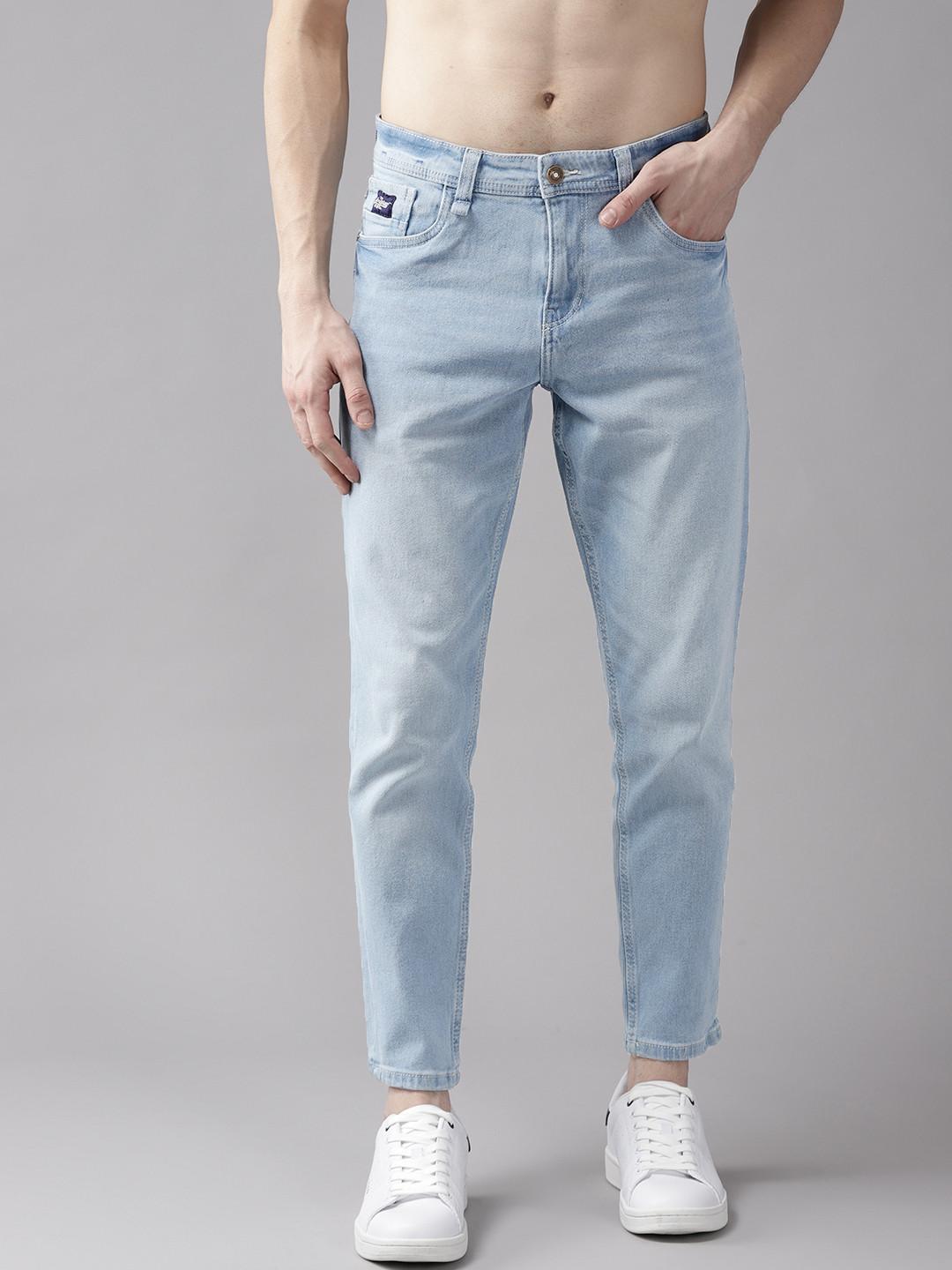 Roadster Men Blue Carrot Fit Stretchable Jeans