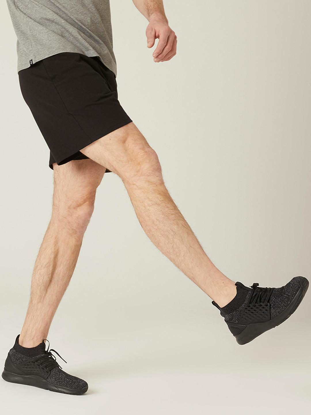 Decathlon Domyos - Men Black Moisture Managing Gym Shorts