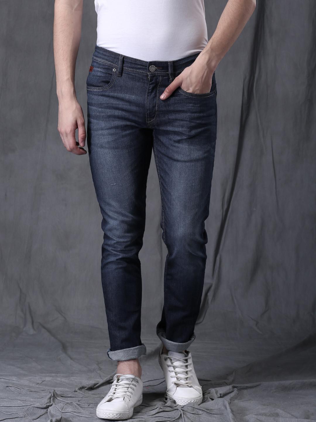WROGN Men Blue Slim Fit Stretchable Jeans