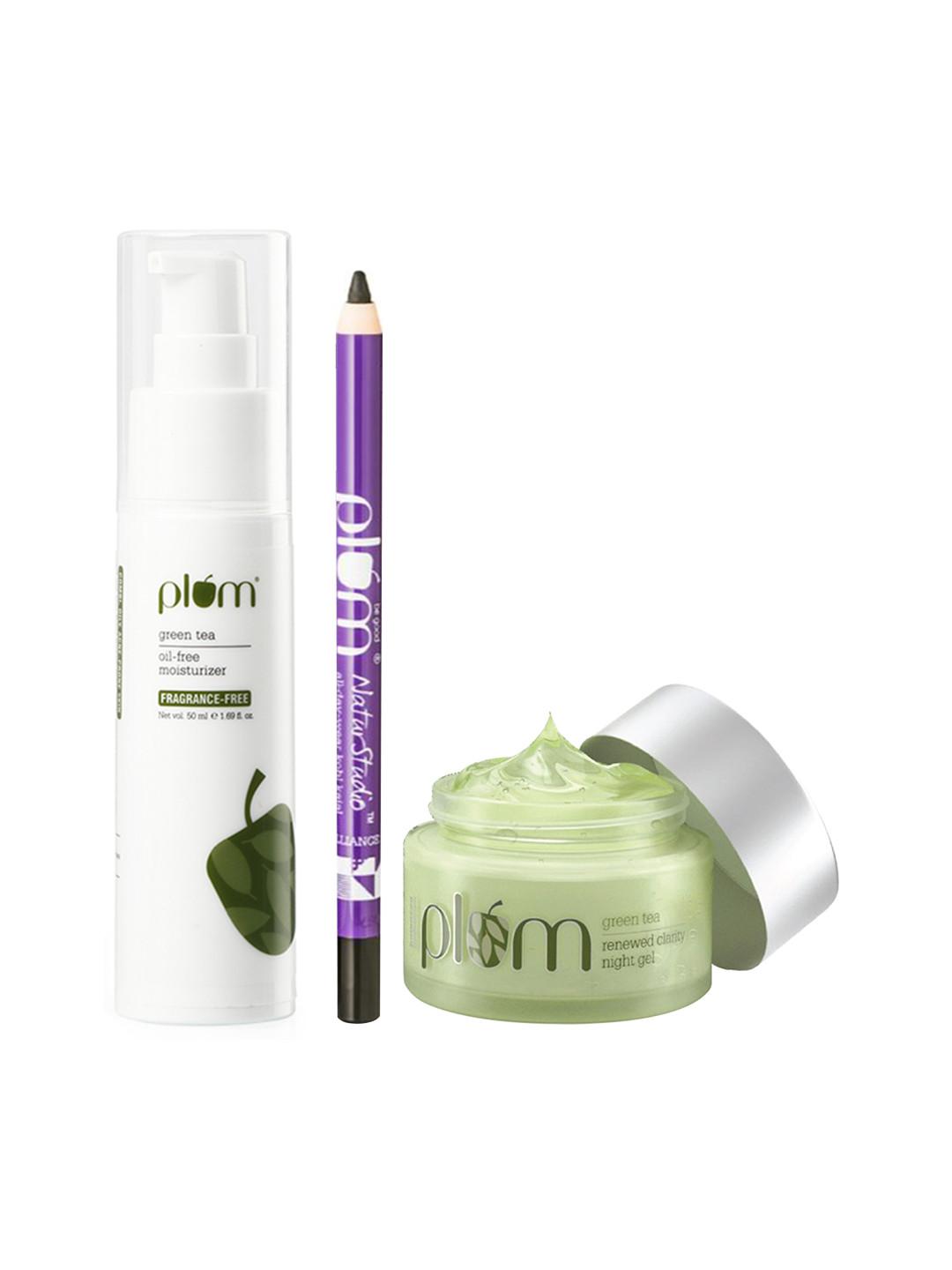 Plum Set of Kajal - Night Gel & Face Moisturizer