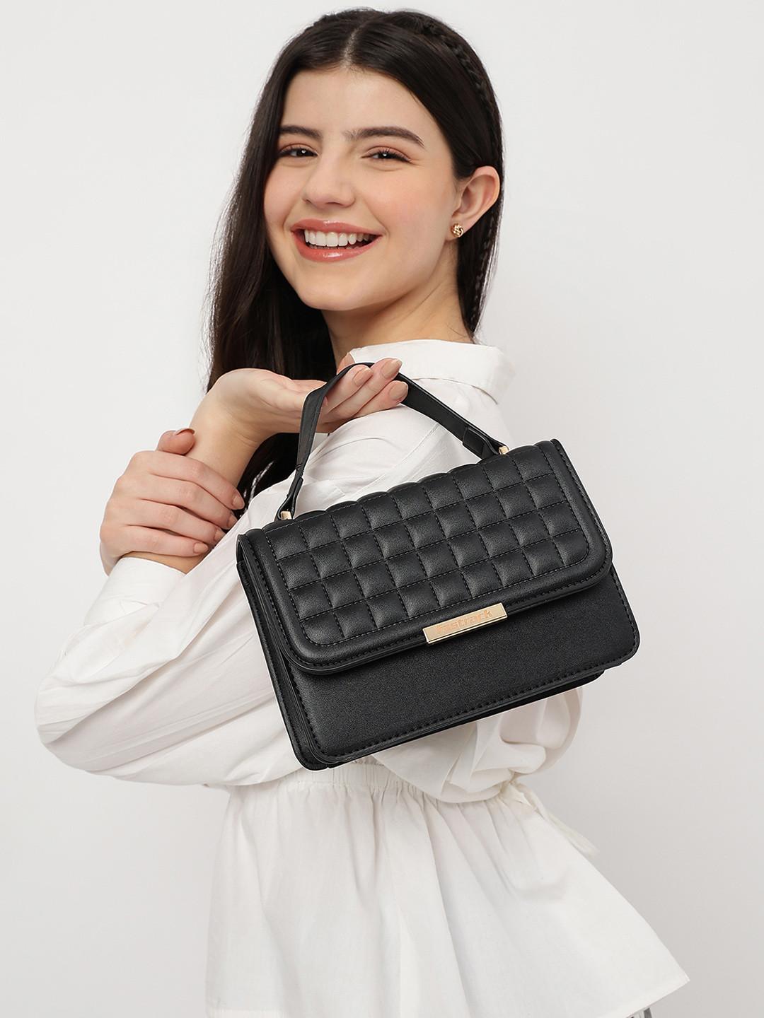 Fastrack Structured Quilted Satchel