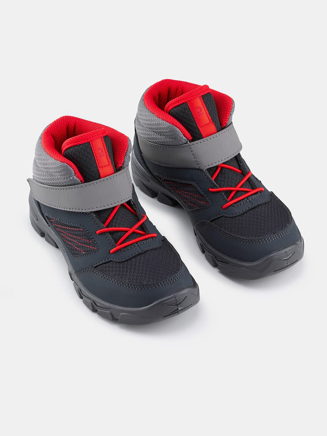 Decathlon Quechua - Kids Blue and Grey MH100 Cushioned Hiking Shoes