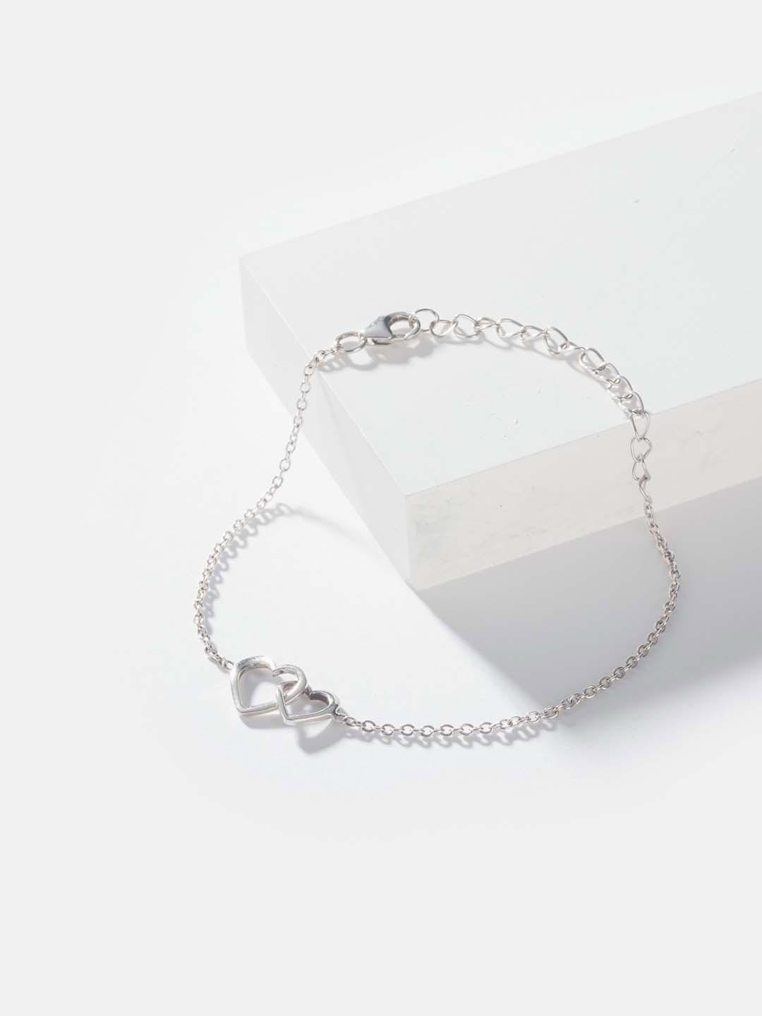 SHAYA Heart Silver Cuff