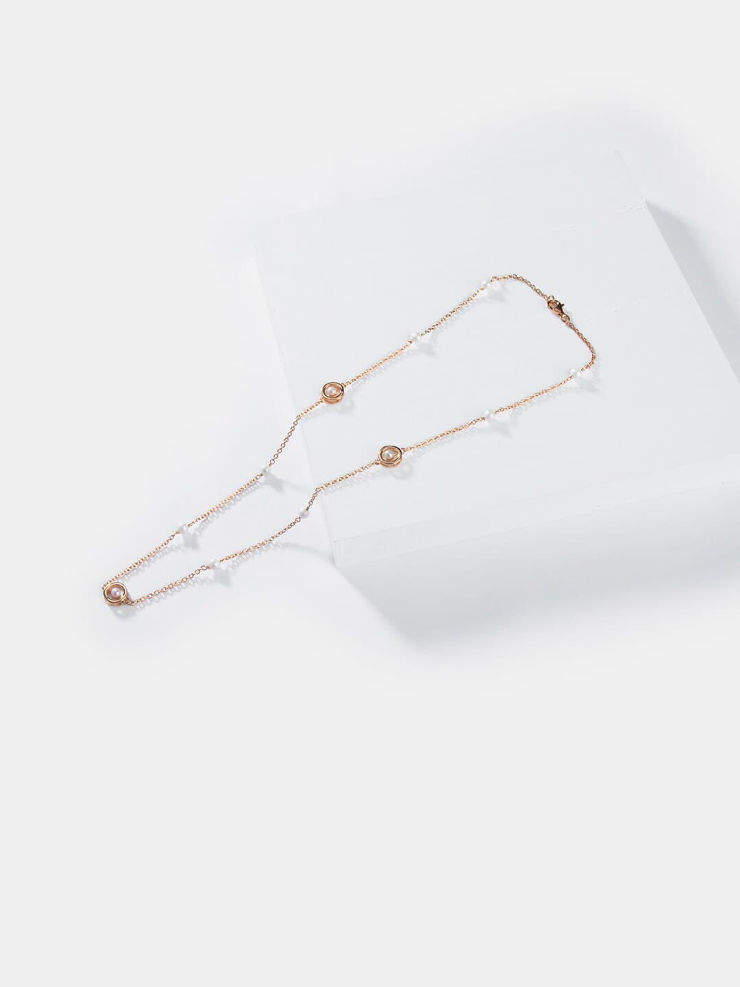 SHAYA Gold-Plated & White 925 Sterling Silver Necklace