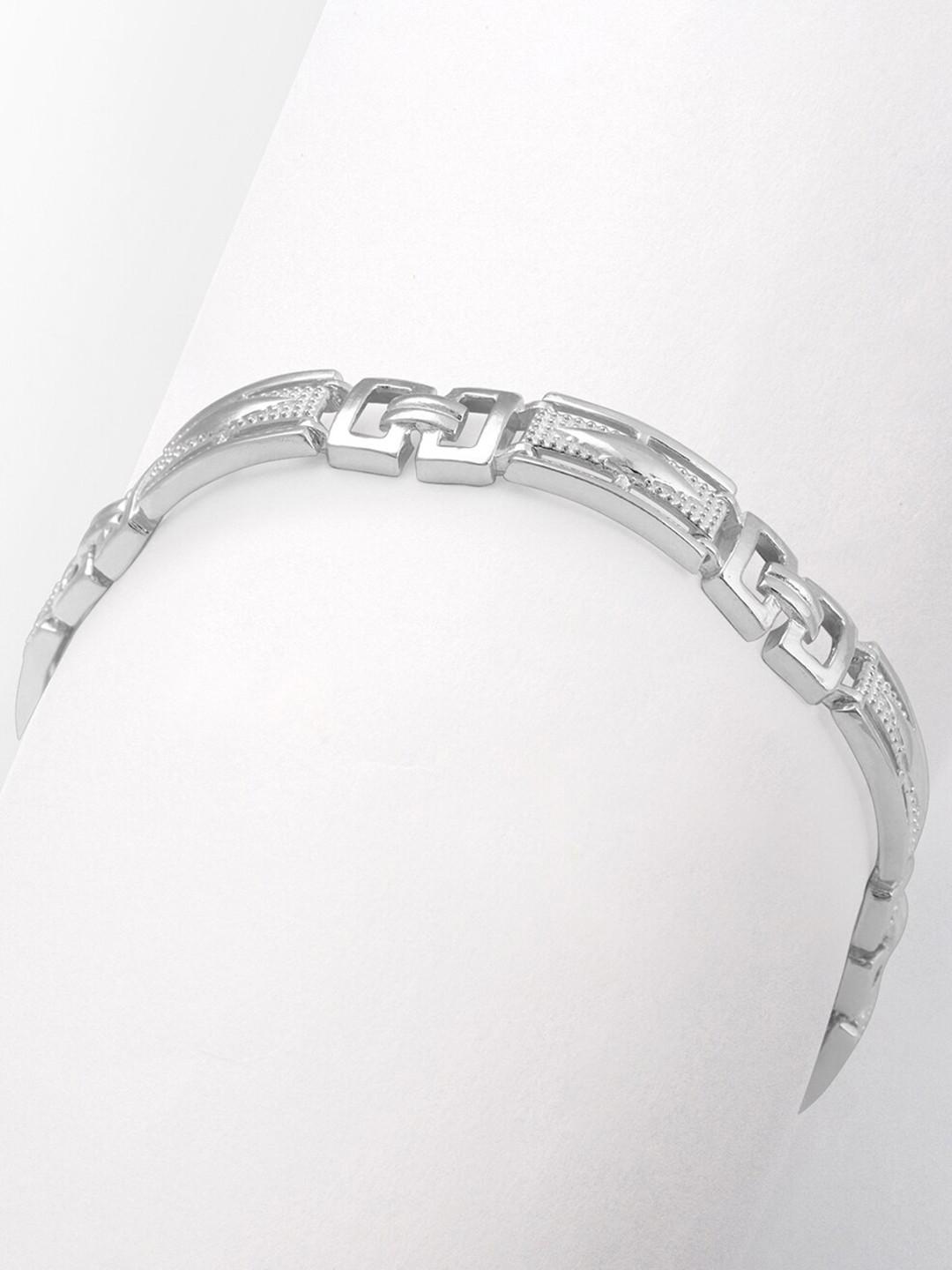 GIVA 925 Silver Classy Link Bracelet For Him