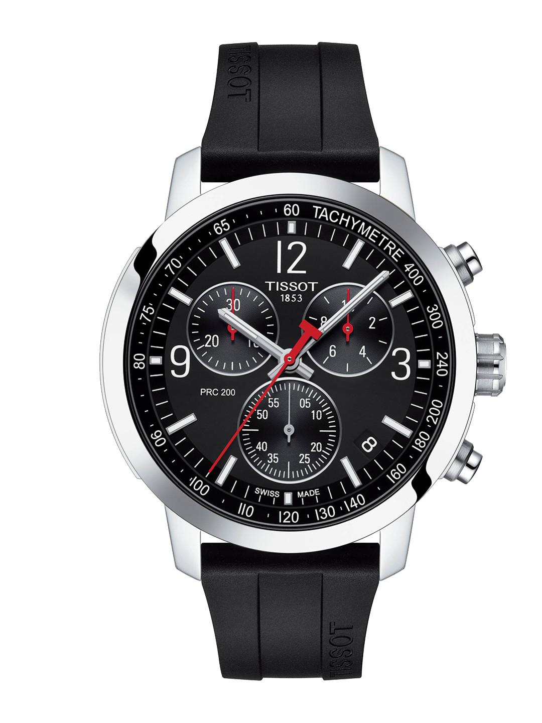 TISSOT Men Black Dial & Black Straps Analogue Watch