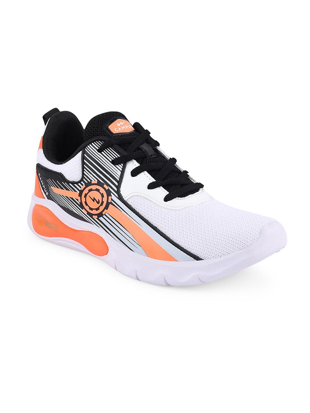 Campus Unisex Kids White Mesh Running Shoes