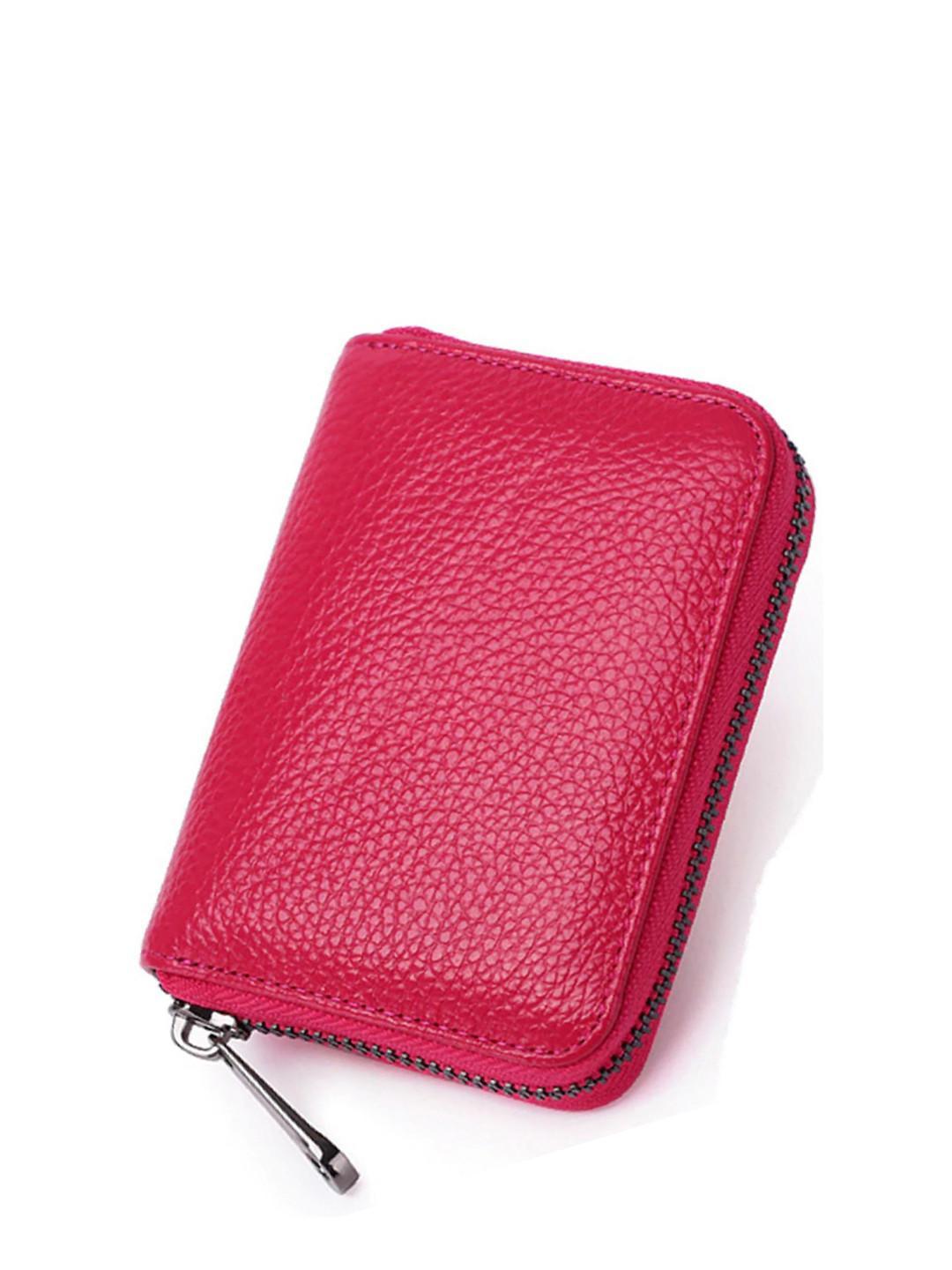 VOGARD Unisex Red PU Card Holder