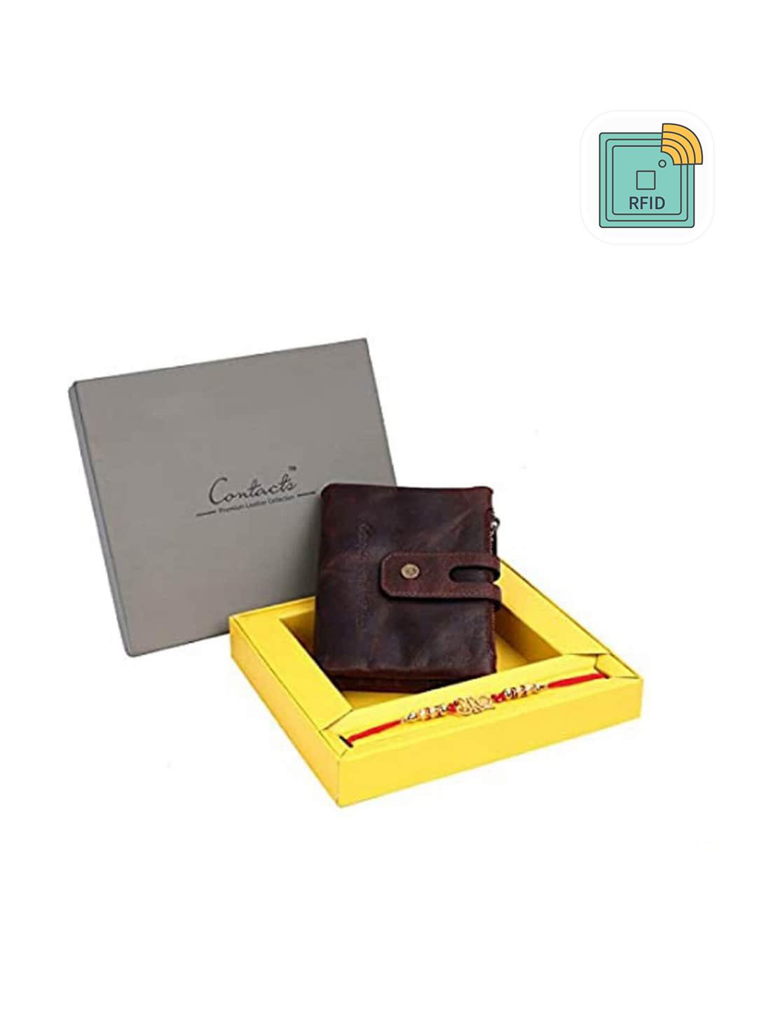 CONTACTS Men Leather Two Fold Wallet