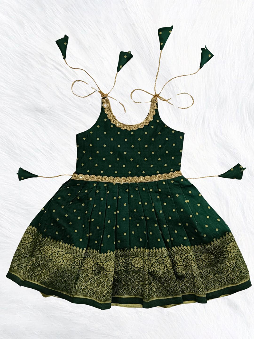 UFB Polka Dot Print Jacquard Fit & Flare Dress