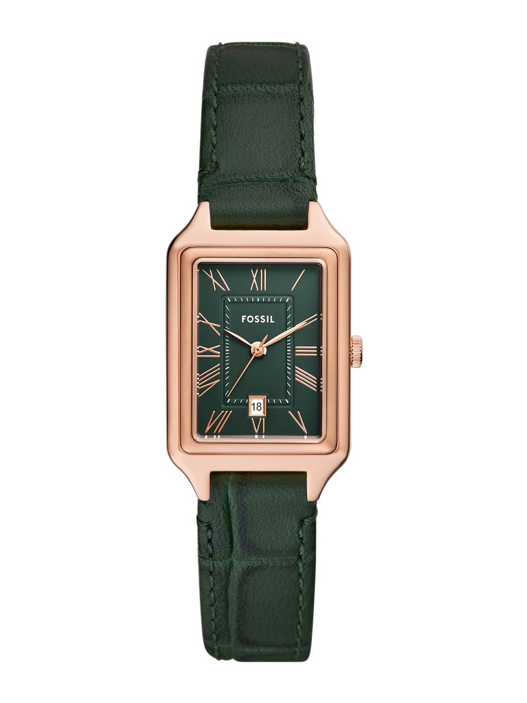 Fossil Women Embellished Dial & Leather Straps Analogue Watch AK_ES5366