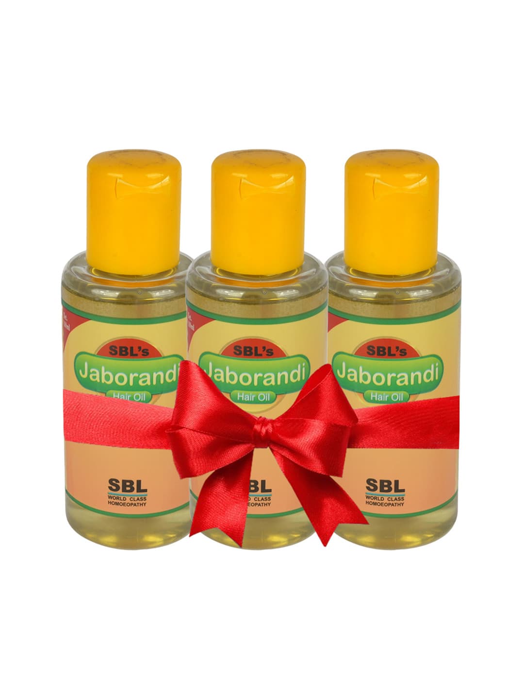 SBL Set Of 3 Jaborandi Non Sticky Hair Oil For Strengthening Hair Roots - 200 ml Each