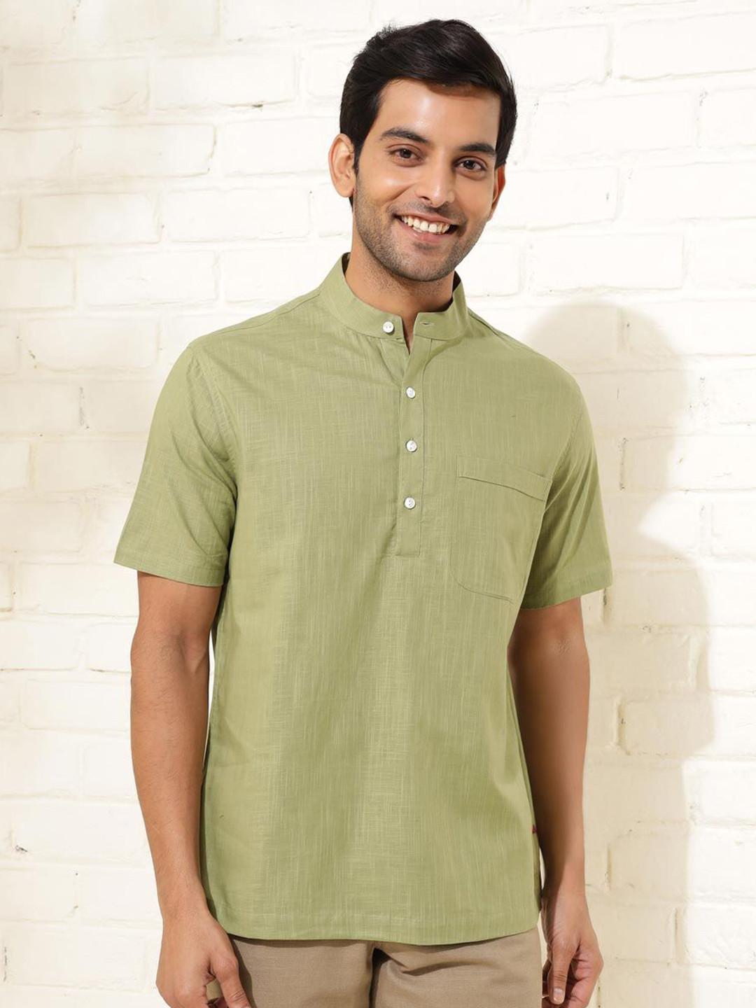 Fabindia Men Cotton Opaque Casual Shirt
