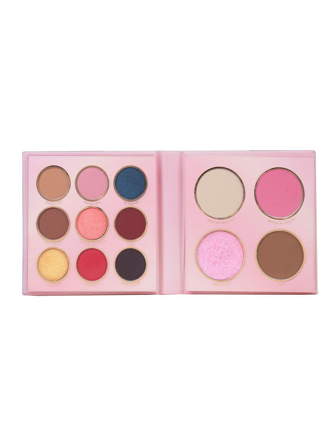 MARS 9 Eyeshadow Palette With 1 Highlighter Blusher Bronzer & Compact Powder- 16 g