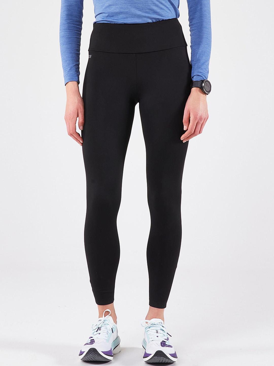 Decathlon Kiprun - Women Black Run 100 Warm Moisture Managing Running Leggings