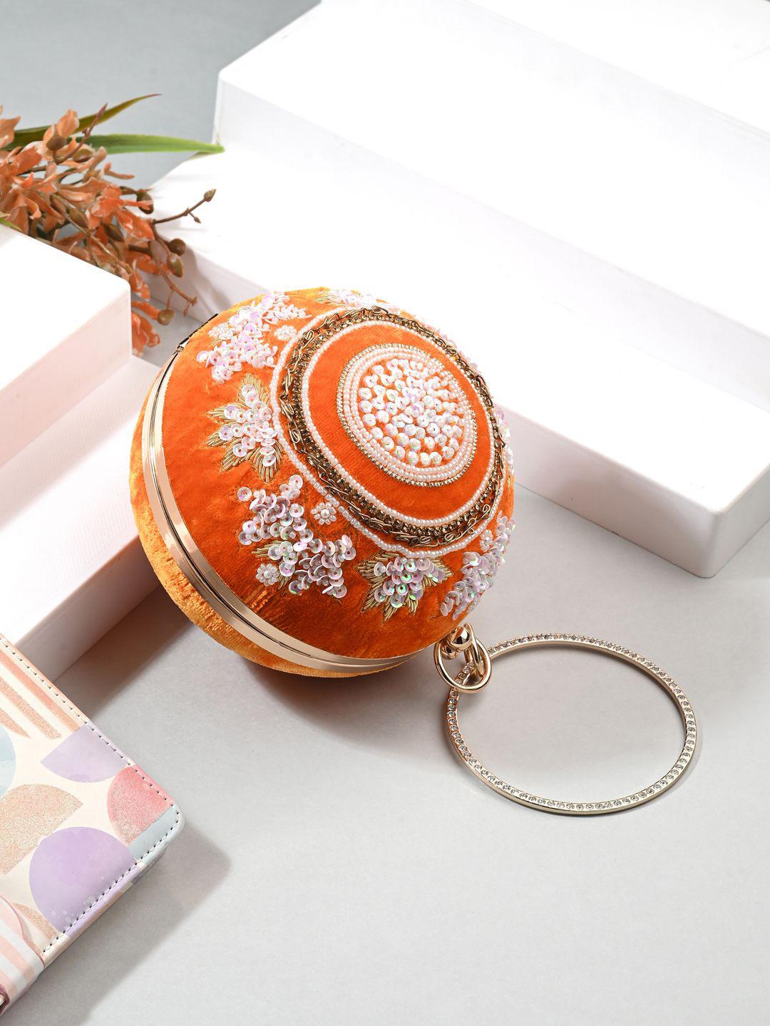 Toobacraft Embellished Box Clutch