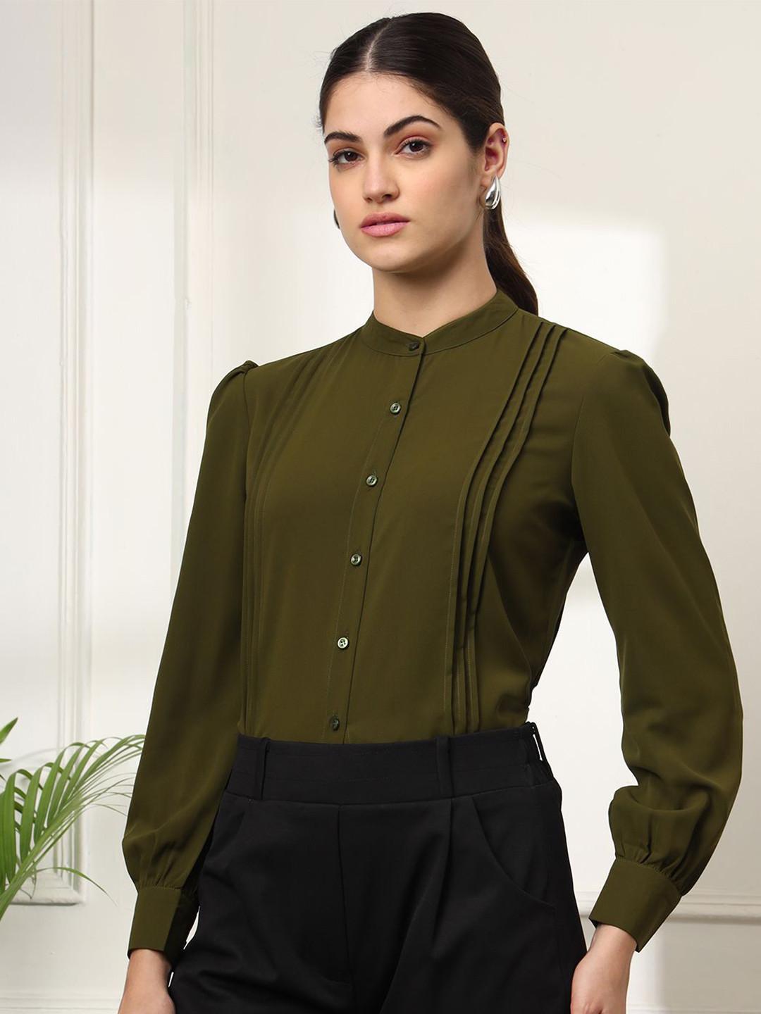 FITHUB Women Opaque Formal Shirt
