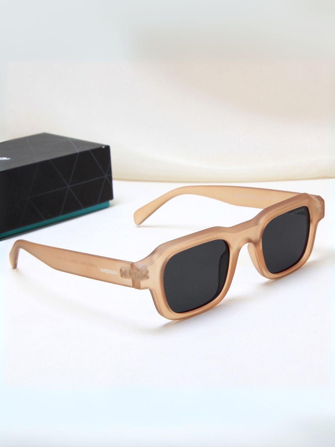SUNGLASSIC Unisex Square Sunglasses with UV Protected Lens