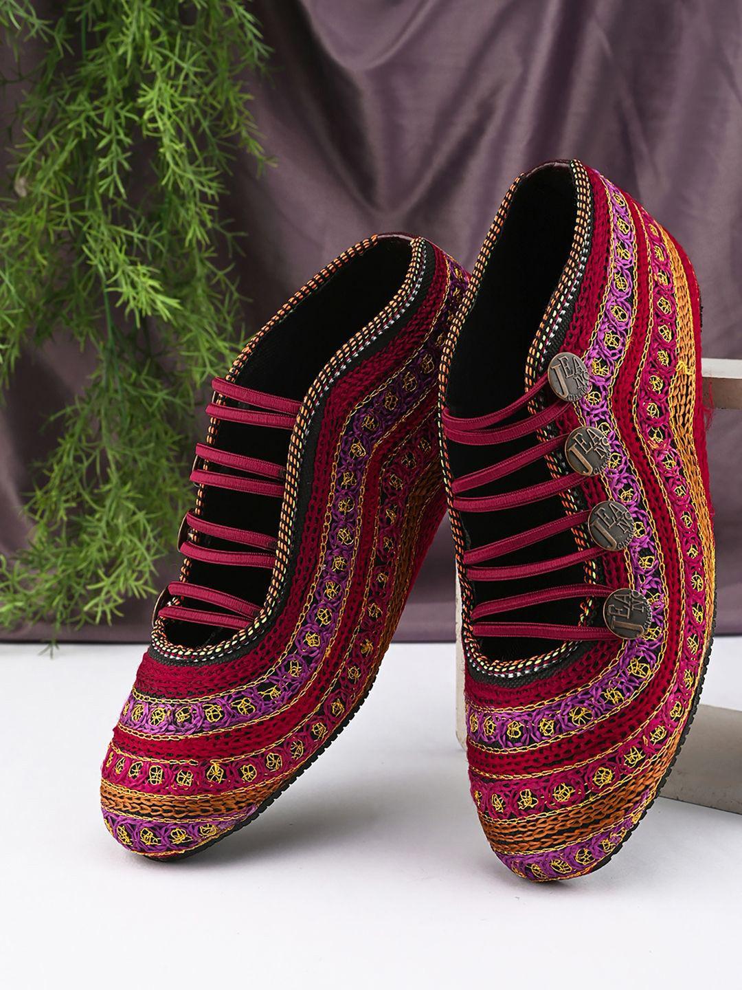 Apratim Women Embellished Ballerinas Flats
