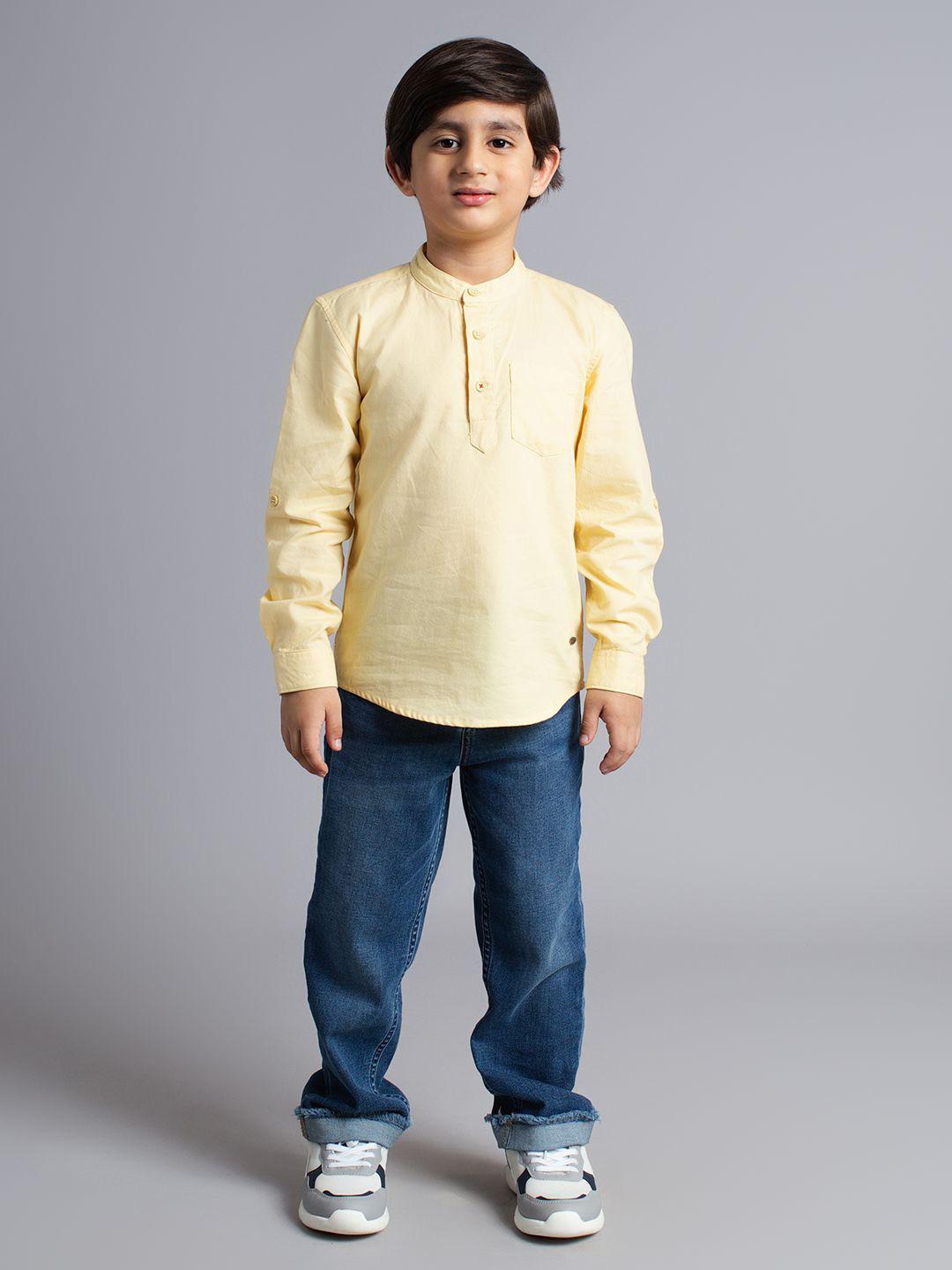 Ed-a-Mamma Boys Premium Opaque Cotton Casual Shirt