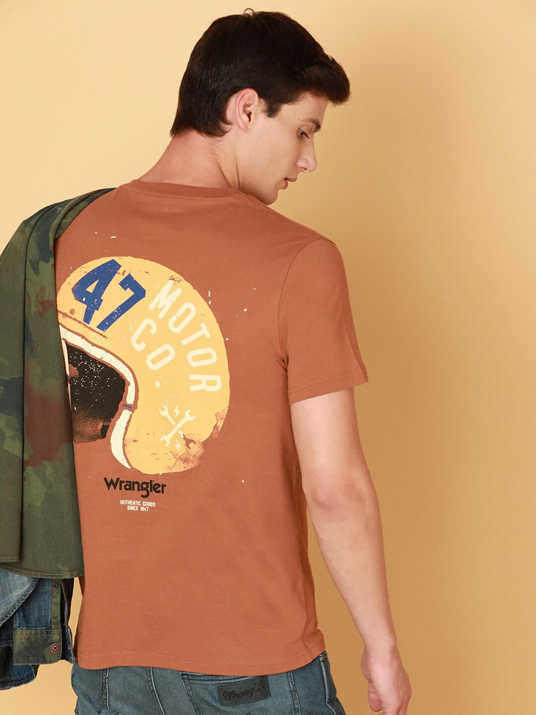 Wrangler Graphic Printed Cotton T-Shirt