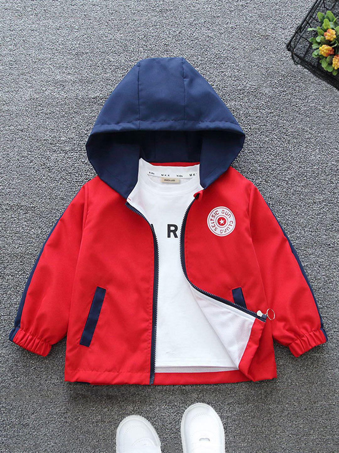 INCLUD Boys Open Front Hooded Jacket