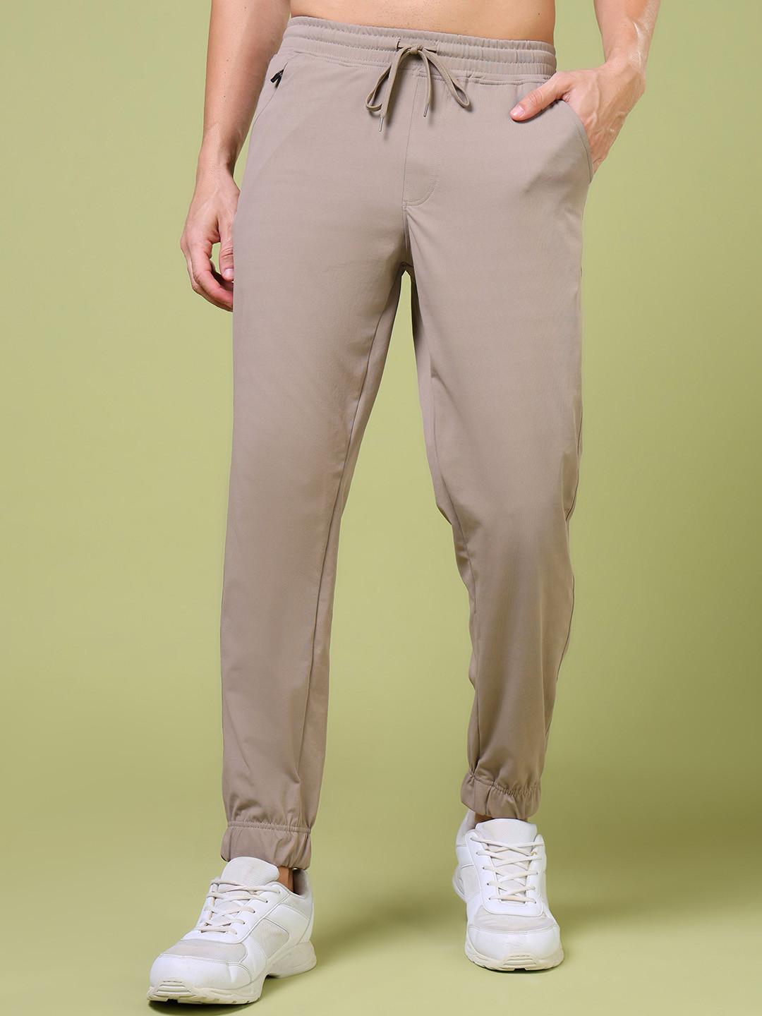 Technosport Men Solid Relaxed Fit Sports Joggers with Elasto Plus