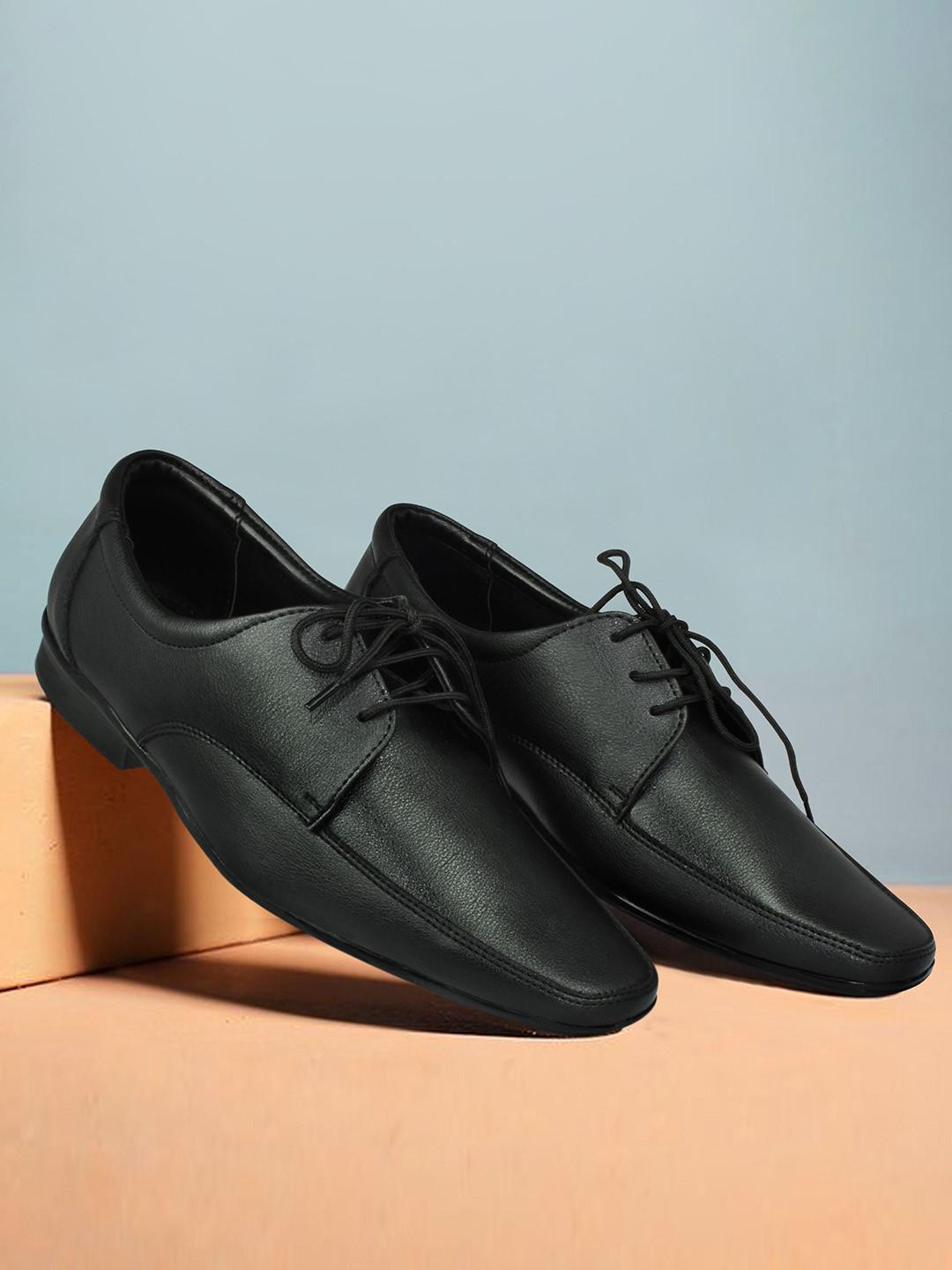 Ajanta Men Leather Formal Solid Derbys