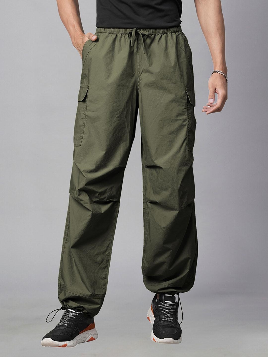PRONK Men Relaxed Loose Fit Cargos Trouser