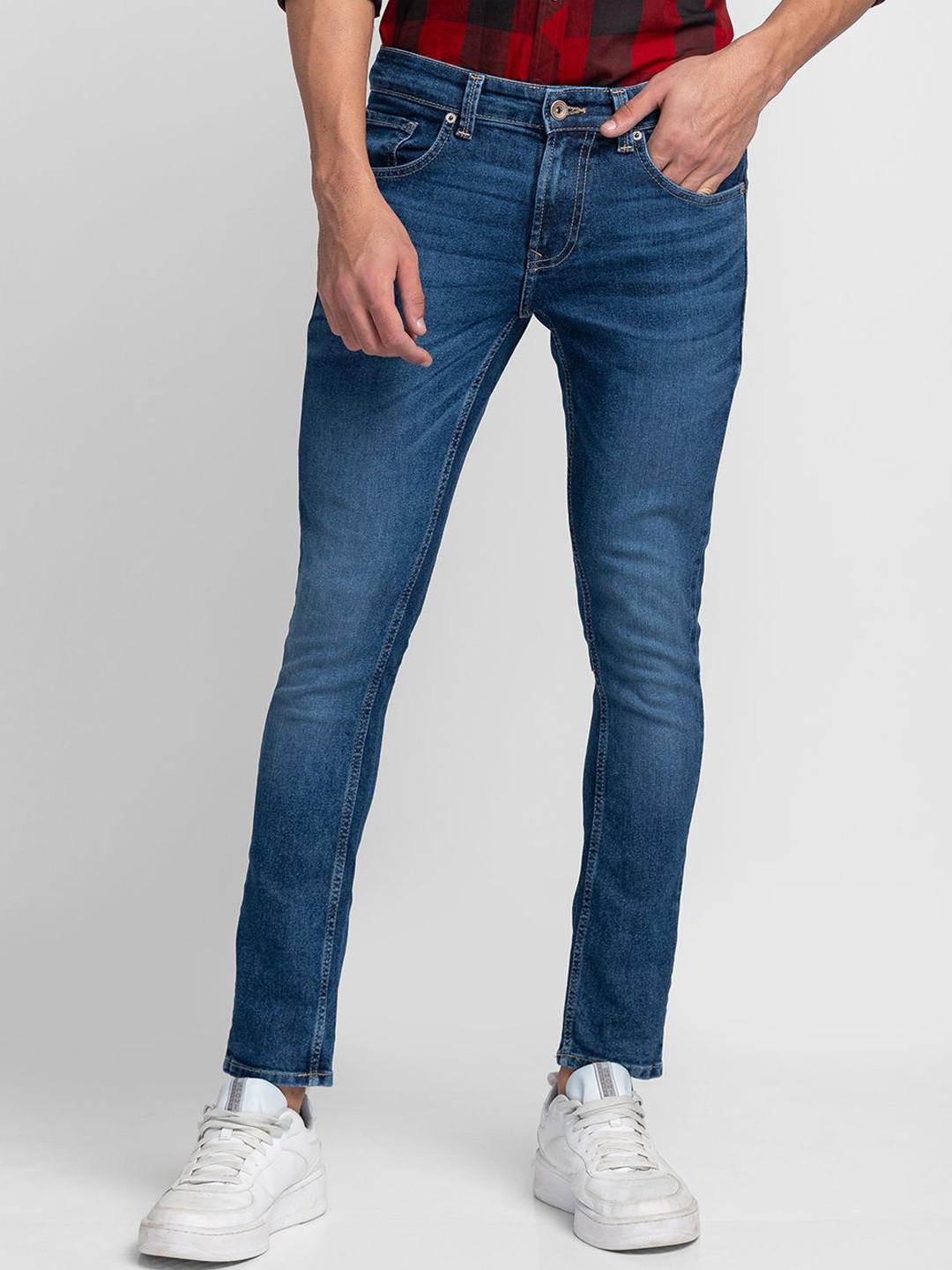 SPYKAR Men Super Slim Fit Low-Rise Stretchable Jeans