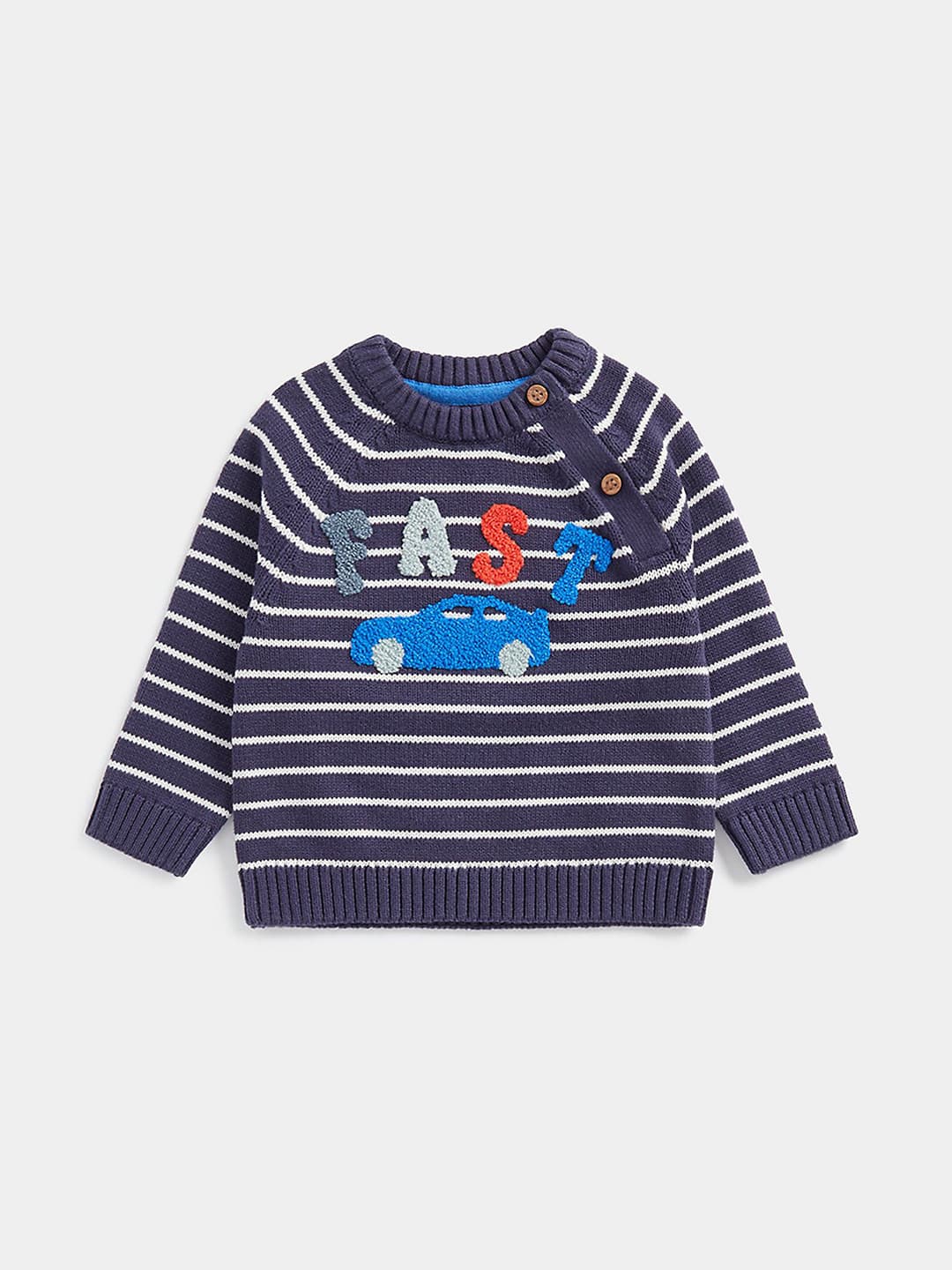 mothercare Boys Striped Cotton Pullover