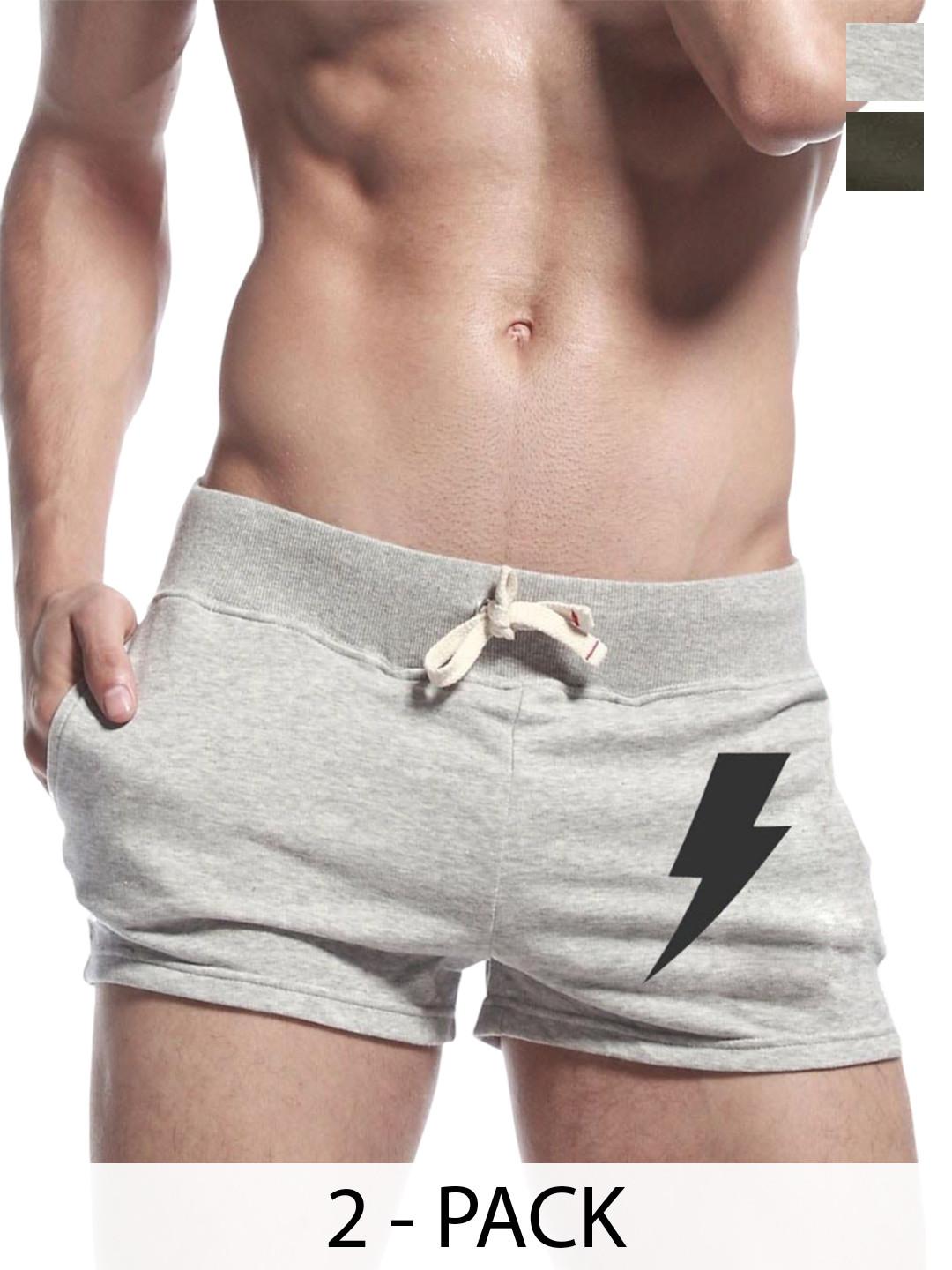 Hotfits Pack Of 2 Men Regular Fit Shorts