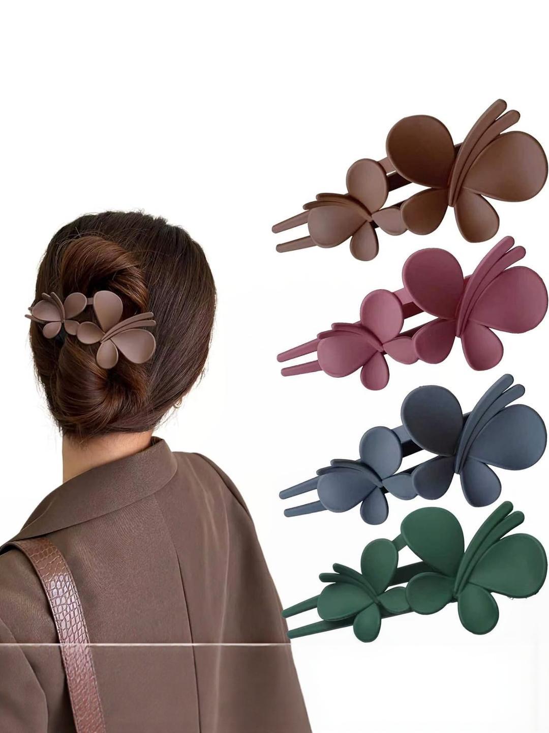 DIVASTRI Women Pack of 5 Any Colors Hair Claw Clips