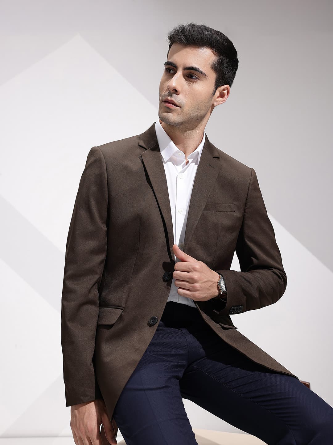 INVICTUS Slim Fit Single Breasted Formal Blazer