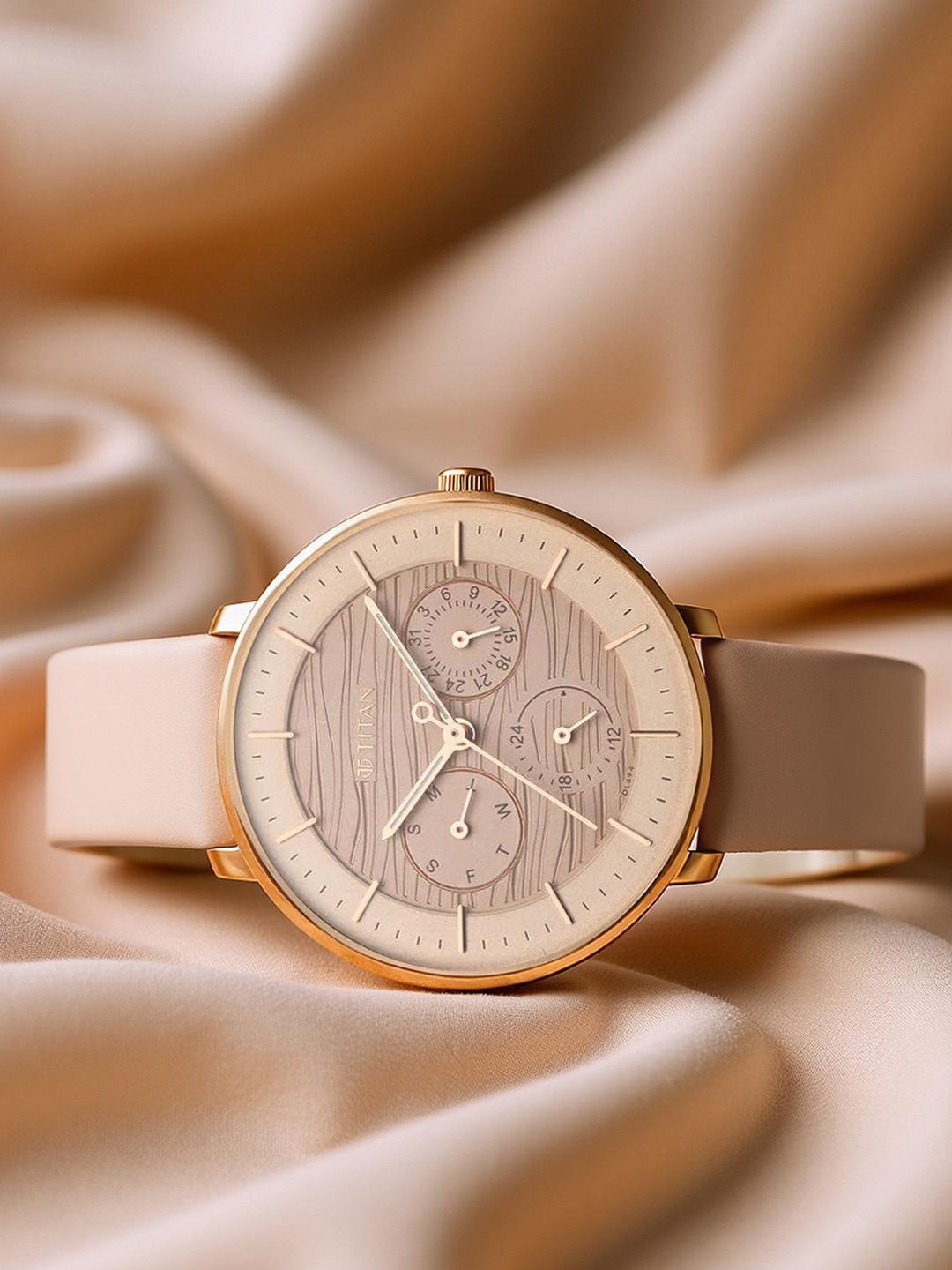 Titan Workwear Multifunction Analog With Rose Gold Dial Watch For Women - Nt2651wl03