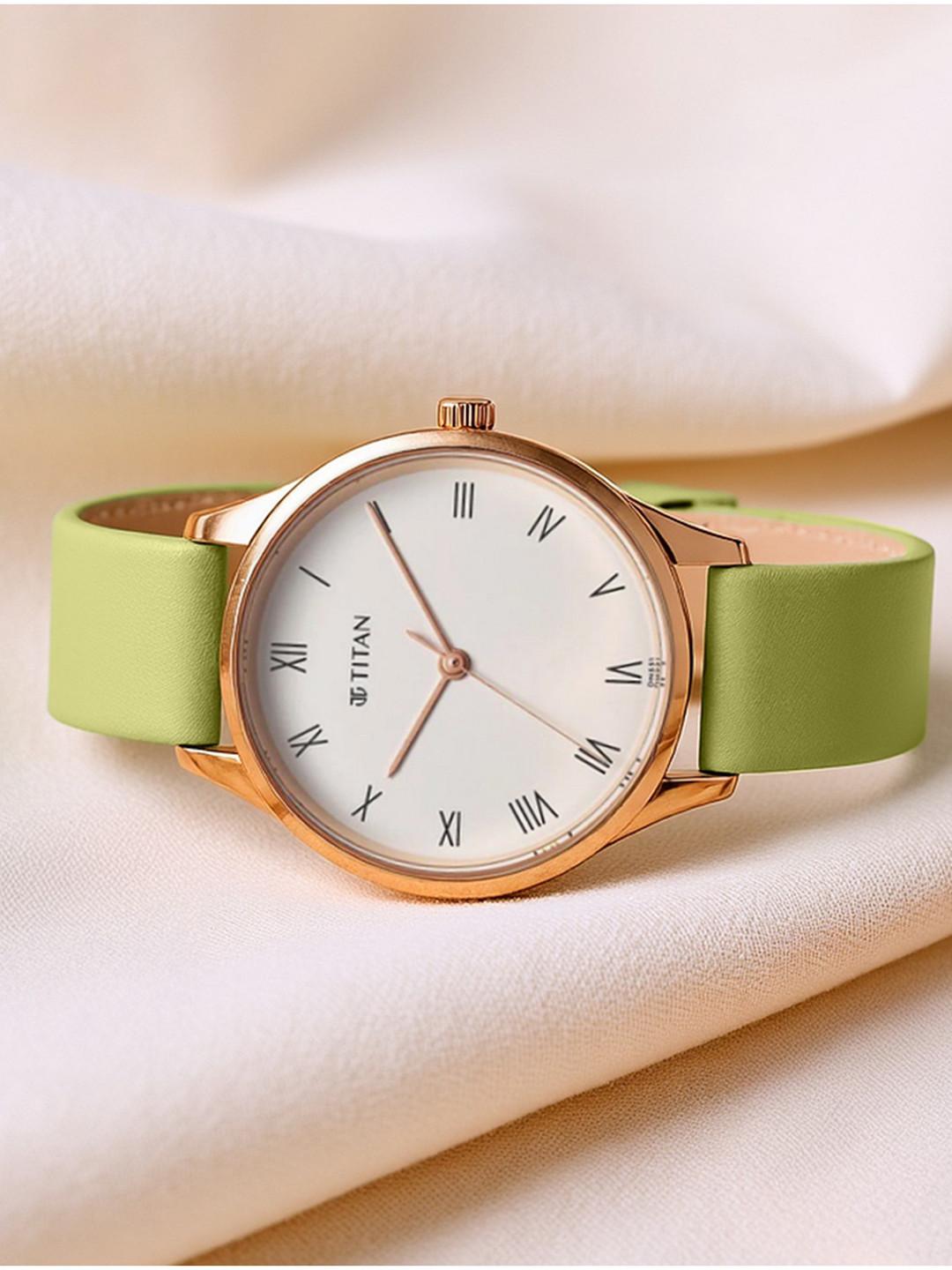 Titan Workwear Quartz Analog With White Dial Watch For Women - Nt2649wl03