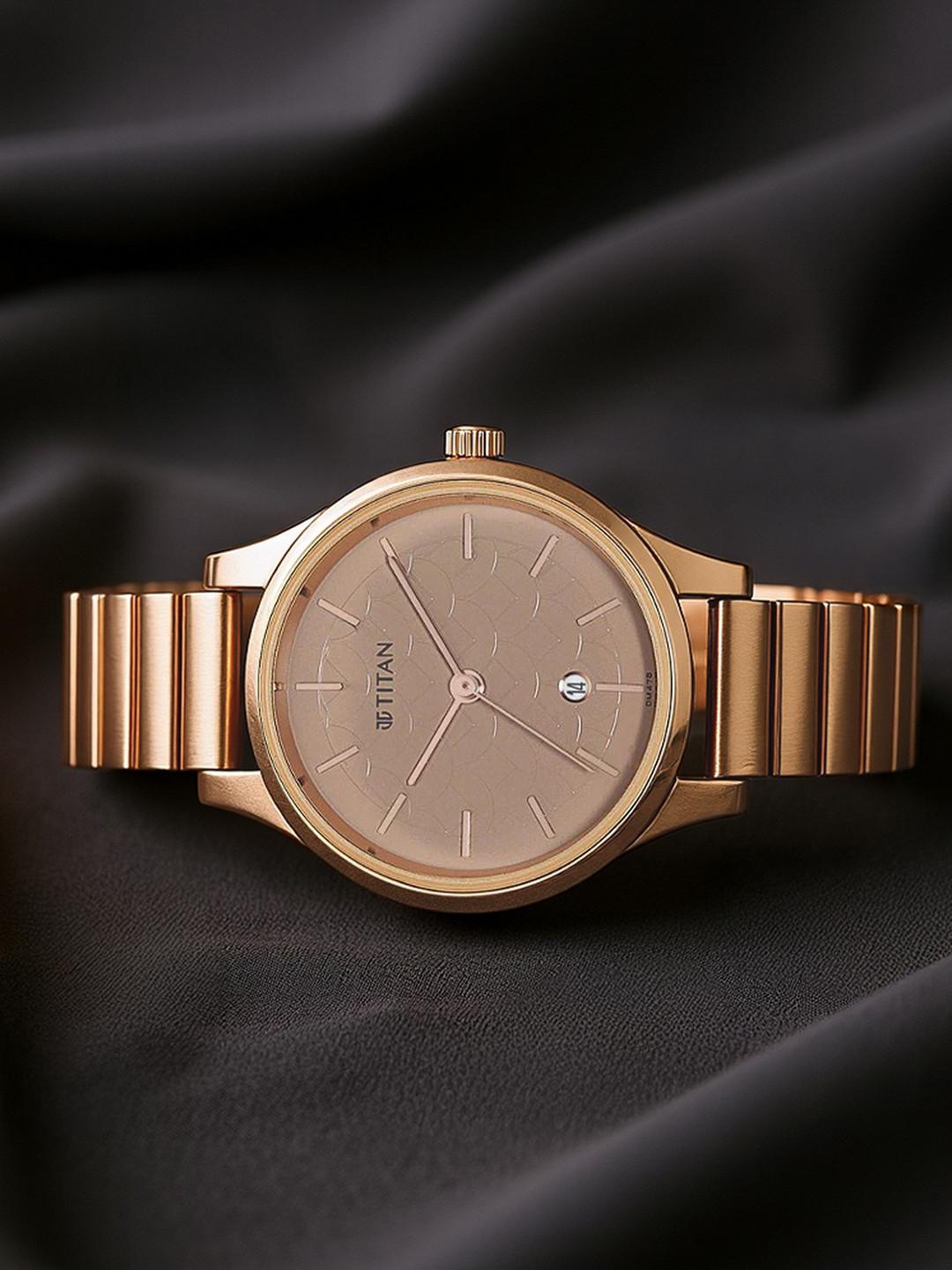 Titan Karishma Quartz Analog With Beige Dial Watch For Women - Nt2679wm01