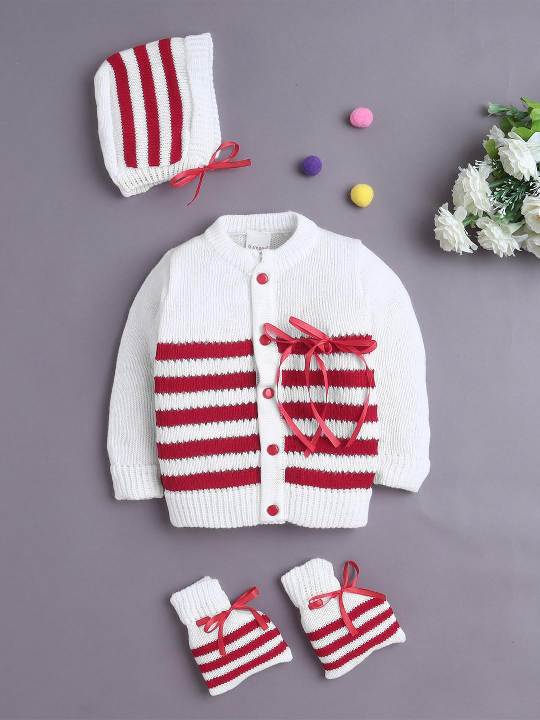 BUMZEE Boys Sweater With Cap & Socks