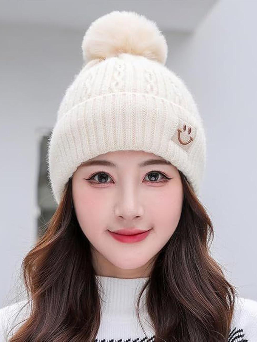 Gajraj Women Self Design Woollen Beanie