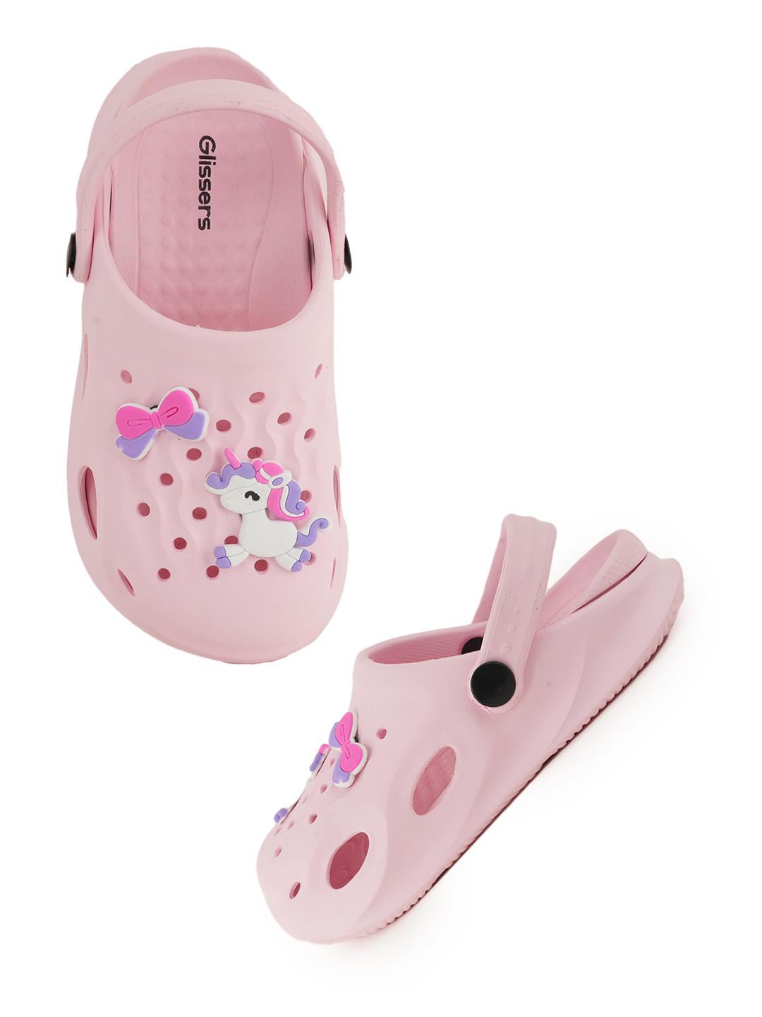 GLISSERS Girls Self Design Unicorn Clogs
