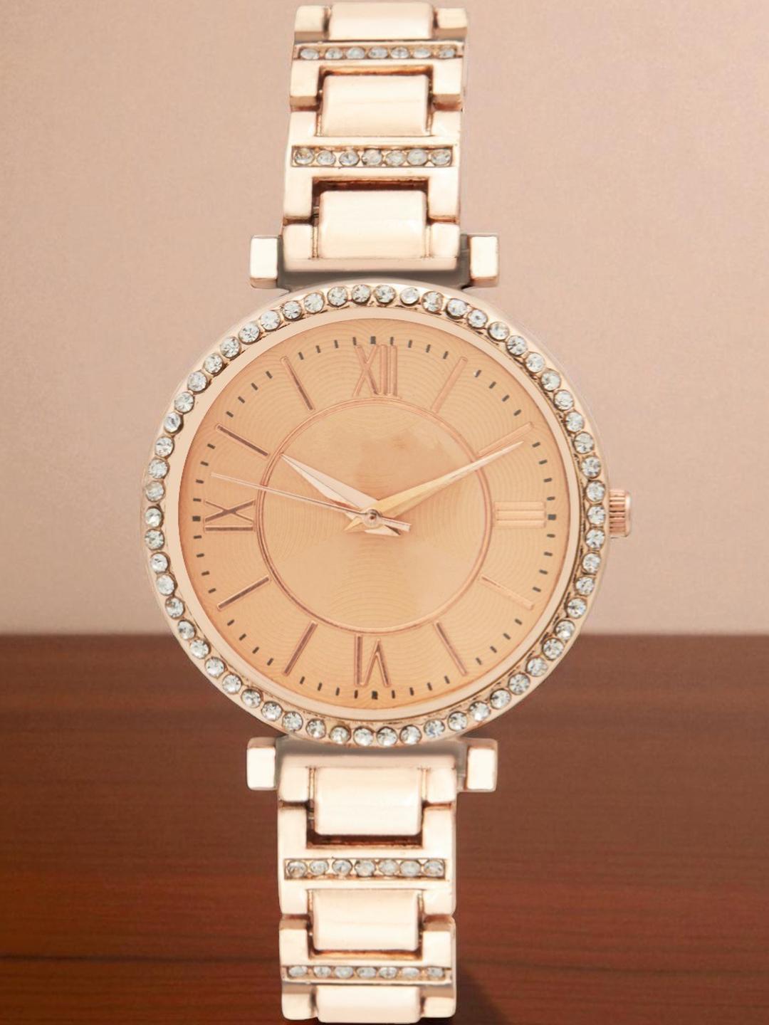 SZN Women Dial & Stainless Steel Straps Analogue Watch Glory copper DLSZNS