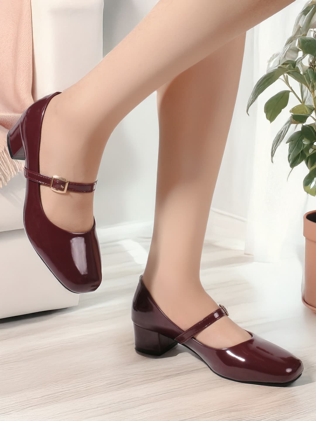 Lavie Women Cherry Block Heel Pumps