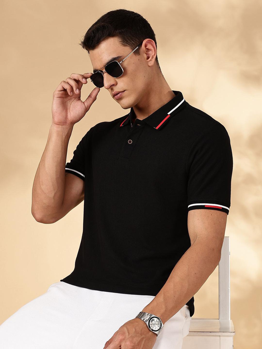 Mast & Harbour Polo Collar Pure Cotton T-shirt