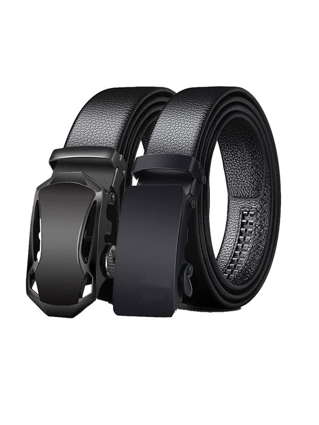 SHOPGLOBAL Men Pack of 2 Textured Belts
