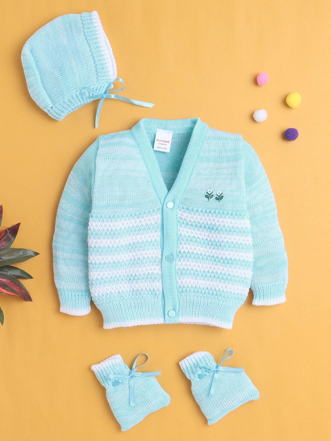 BUMZEE Boys Striped Baby Apparel Gift Set