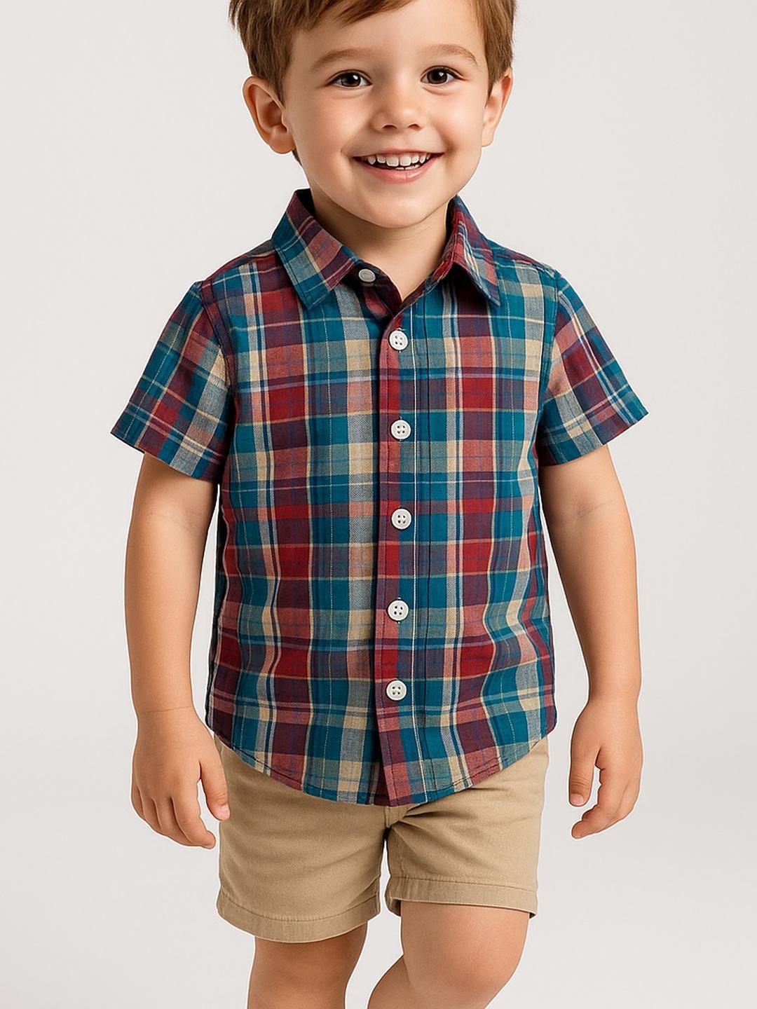 KIDGARB Boys Printed Polycotton Casual Shirt
