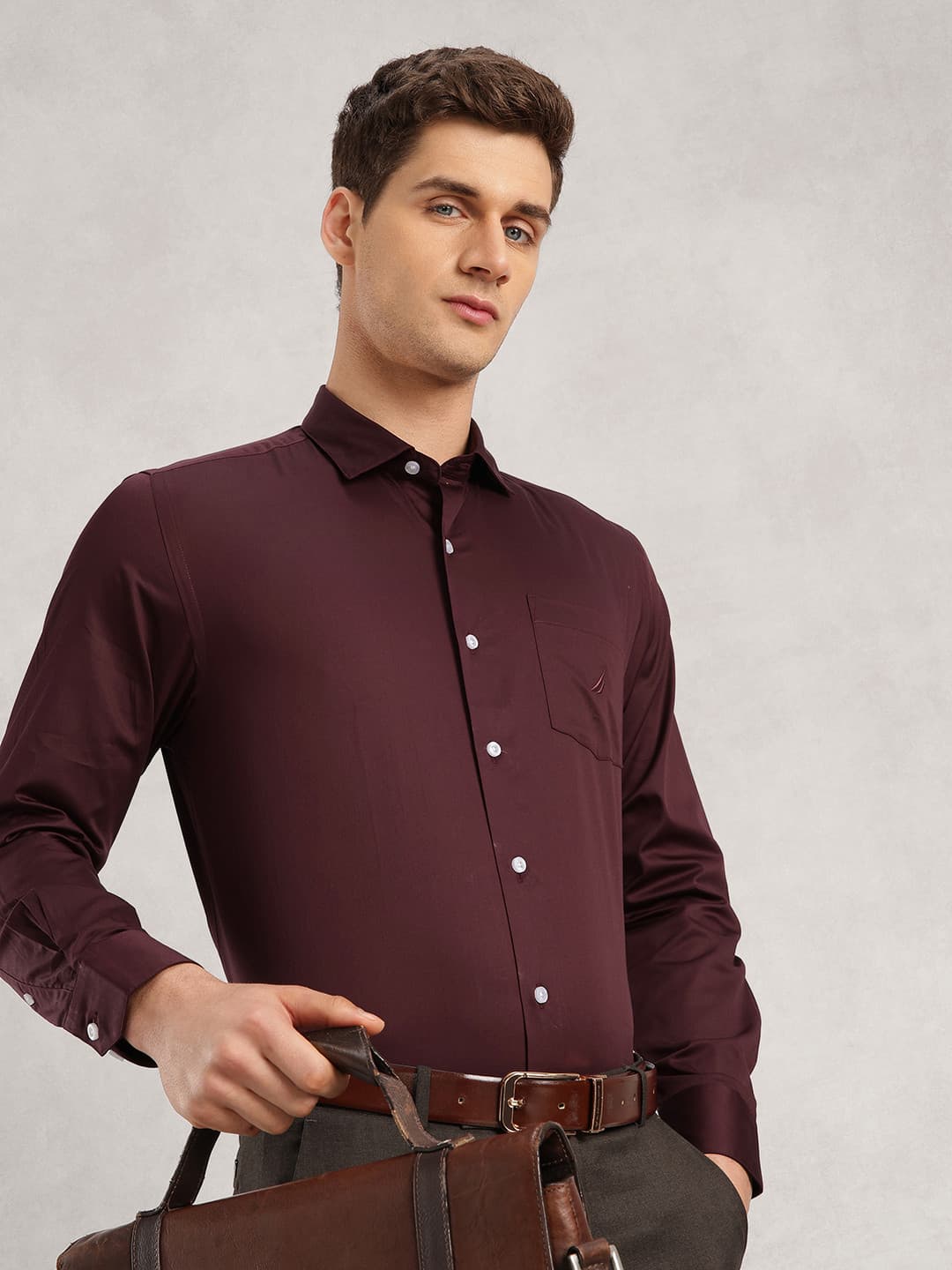 Nautica Slim Fit Pure Cotton Formal Shirt