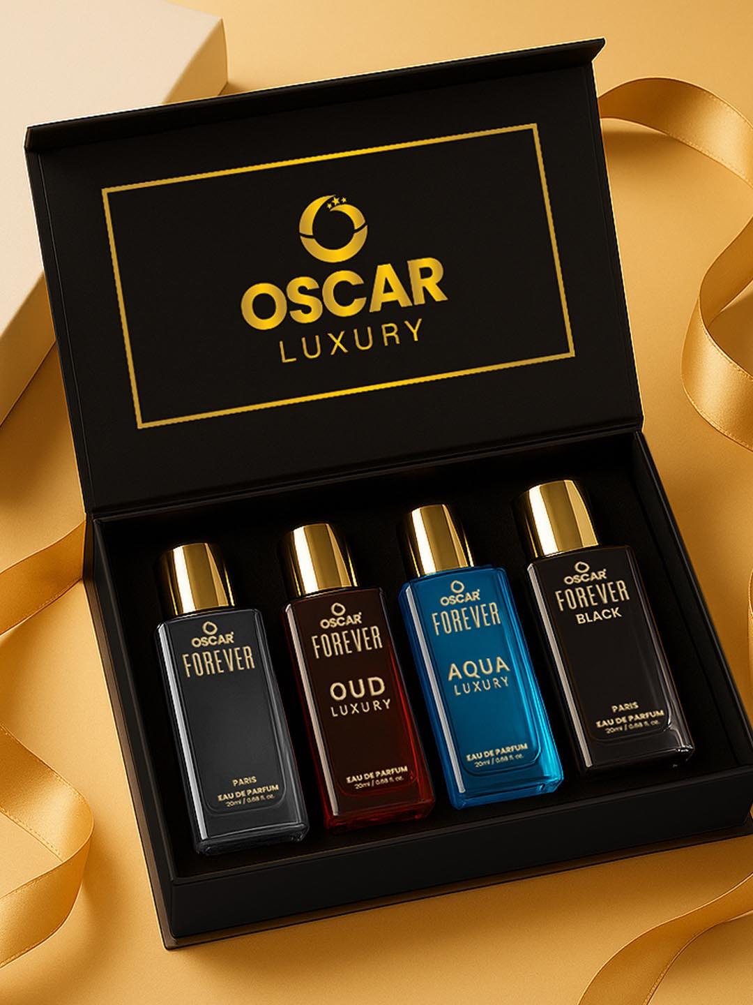 OSCAR Set Of 4 Oud Luxury Aqua Luxury Black & Paris Eau De Parfum - 20 ml Each